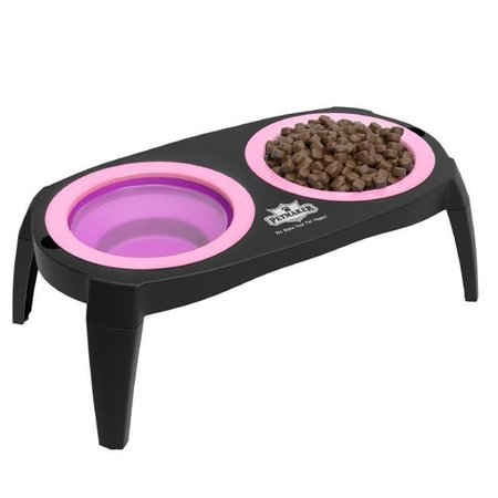 PETMAKER Petmaker 80-PET6096 Elevated Pet Bowls with Non Slip Stand for Dogs and Cats; Pink 80-PET6096